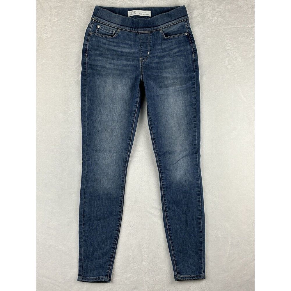 Levi's Jeans Womens Shaping Pull-On Super Skinny Jeans Mid Rise Size 4/27